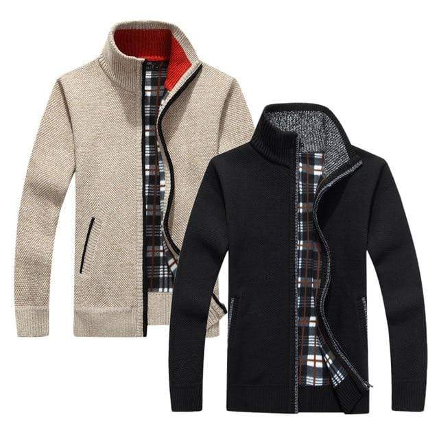 Men's Jacket Mens Casual Sweater Jacket Knitwear AwsomU