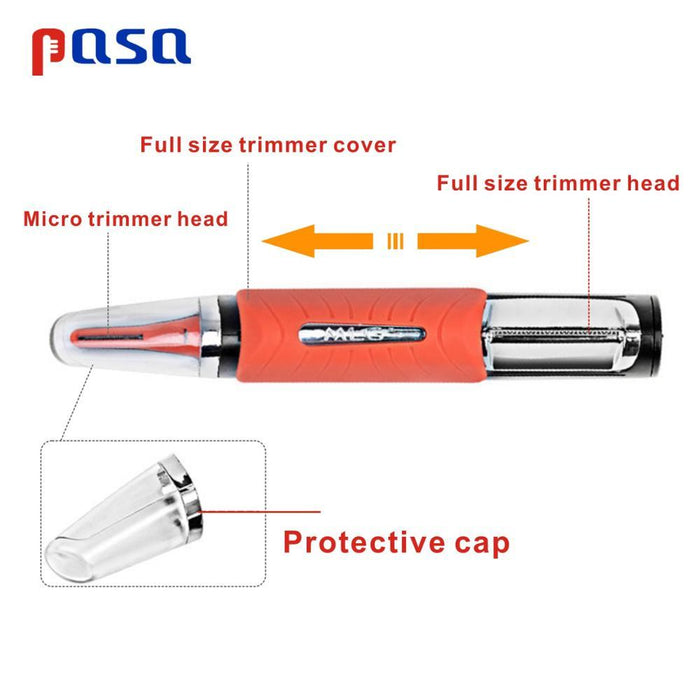 Micro Precision Eyebrow Ear Nose Hair Trimmer With LED Light AwsomU