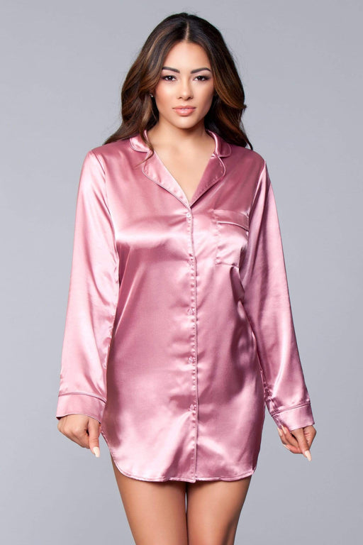Pajamas, Robes & Loungewear BW1788DP Kimberly Satin Sleepshirt AwsomU