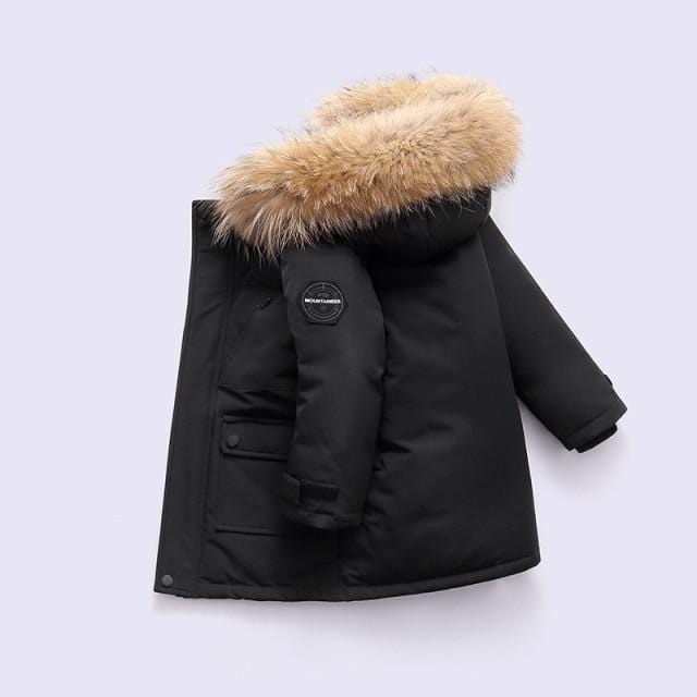 Boy's Jackets New Children Winter Down Jacket Boy clothes Thick Warm Hooded Coat Kids Parka Real fur Teen clothing Outerwear snowsuit AwsomU