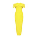 Dresses New Fashion Sexy Women Off Shoulder Winter Bodycon Celebrity Midi Bandage Dress Plus Size AwsomU