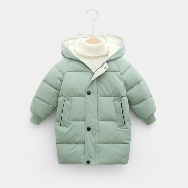 Boy's Jackets Winter Plus Fleece Warm GIrls Boys Jacket Cotton Thick Hooded Coat For Boy Kids Withstand The Severe Cold Outerwear AwsomU
