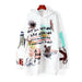 Women's Hoodie Cotton graffiti hooded sweatshirt women's fall and winter loose large version plus velvet warm hoodie jacket AwsomU