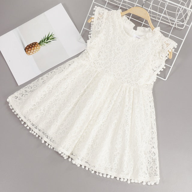 Girl's Dresses Kids Summer Dress For Girls Childrens Clothes 2 8T Lace Floral Cotton Soft Casual Clothing Wedding Party Flower Girl Summer Dresses AwsomU