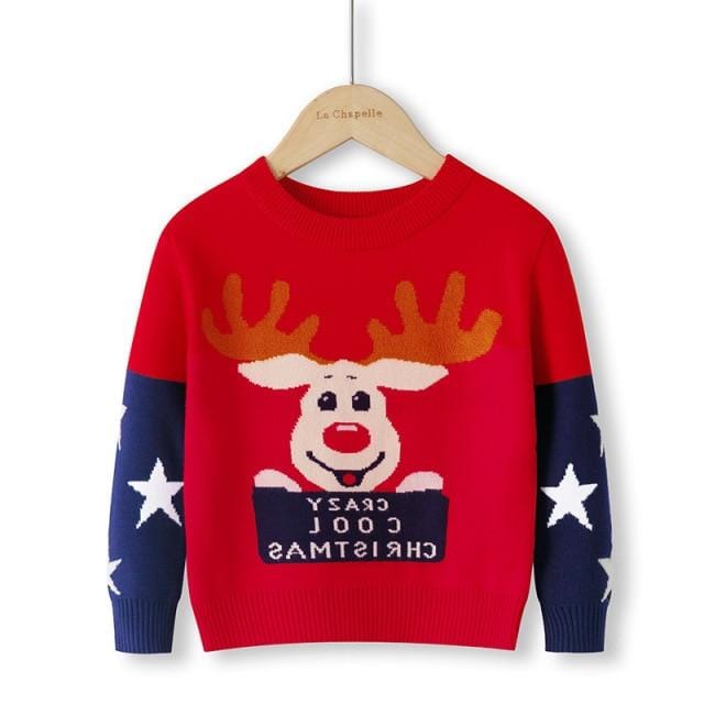 Girl's Sweater Christmas Baby Boys And Girls Sweater Winter Toddler Baby Clothes Children's Christmas Sweater Elk Sweater Sweaters AwsomU