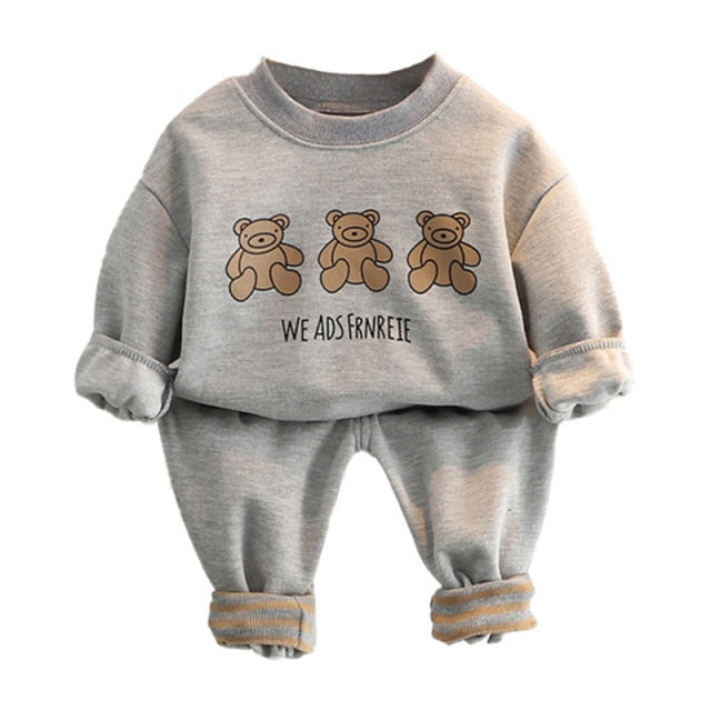 Boy's Set Infantil Baby Boys Suits Newborn Clothing Set Kids Letter Tracksuit Tops Pants Children Spring Boys Outfits Girls sets AwsomU