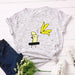 Women's T-Shirt Women's Cotton T shirt Fruit Banana Print Tops Short Sleeve Tees Crew Neck Be Free AwsomU