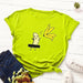 Women's T-Shirt Women's Cotton T shirt Fruit Banana Print Tops Short Sleeve Tees Crew Neck Be Free AwsomU