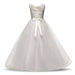 Girl's Dresses Christmas Birthday Party Dress  Girl Lace Embroidery Flower Wedding Gown Formal Kids Dresses For Girls Teen Clothes AwsomU