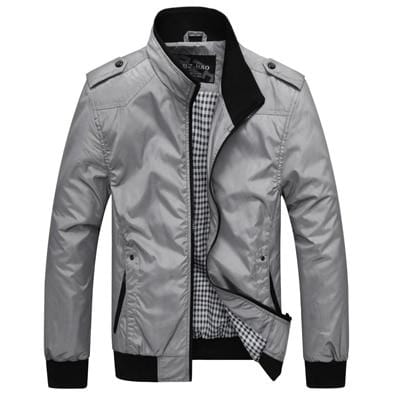 Men's Jacket & Coats DIMUSI Mens Jackets Casual Coats Solid Color Mens Sportswear Stand Collar Slim Jackets AwsomU