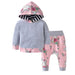 Girl's Set 3Pcs Fall Baby Girl Clothes Set Newborn Infant Outfit Fashion Hoodie Floral Pants Headband Pullover New Born Clothing Set Vest Clothing Sets| AwsomU