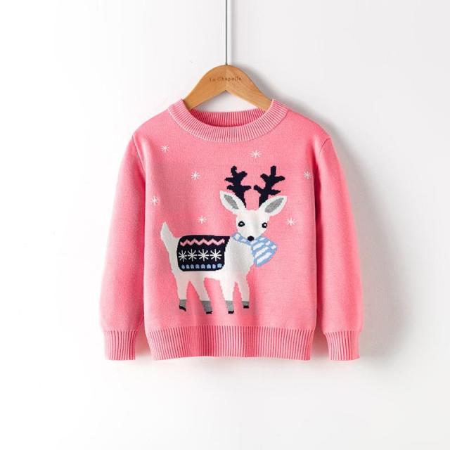 Girl's Sweater Christmas Clothes Knit Fall Winter Christmas Red Snowman Pullover Sweater Baby Boys Girls Sweater Children's Clothing Sweaters AwsomU