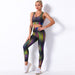 Women's Two Piece Suit New Tracksuit Two Pieces Set For Women Gym Running Leggins+Sexy Bra Fashion Causal Printing Workout Trackuit Two Piece Set Women AwsomU