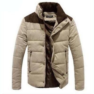 Men's Jacket & Coats DIMUSI Winter Jacket Men Warm Casual Parkas Cotton Stand Collar Winter Coats AwsomU