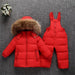 Boy's Jackets 30 Degree Russia Winter children Boys Clothes set Down Jacket Coat Overalls For Girls Kids Baby Girl Snowsuit AwsomU