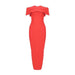 Dresses New Fashion Sexy Women Off Shoulder Winter Bodycon Celebrity Midi Bandage Dress Plus Size AwsomU