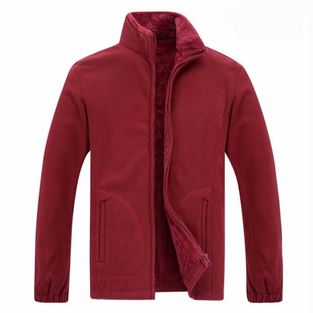 Men's Jacket & Coats Covrlge Winter Jacket Men Soft Shell Fleece Warm Windbreaker AwsomU