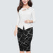 Dresses Plus Size New Fashion Floral Print Casual Women Work Office Pencil Bodycon Summer Dress AwsomU