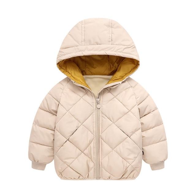 Girl's Jackets Kids Girls Boys Fall Winter Jackets Coat Padded Baby Jacket Thick Warm Cotton Hooded AwsomU