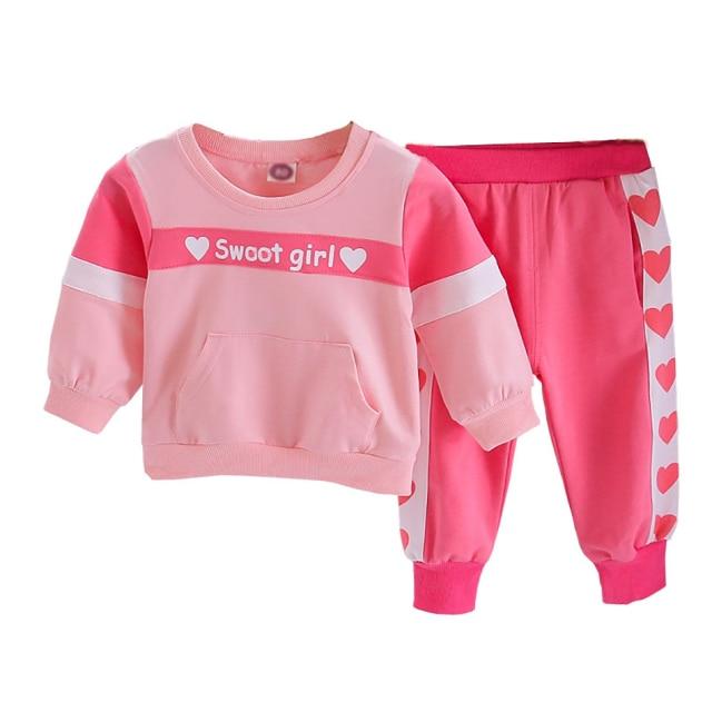 Girl's Set Children Clothing Fall Winter Toddler Girls Clothes 2pcs Outfits Kids Sport Suits AwsomU