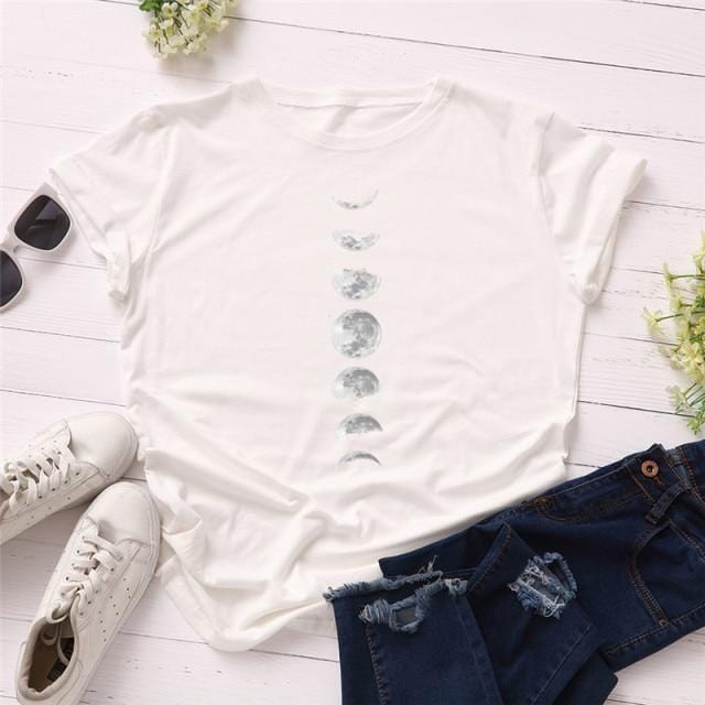 Women's T-Shirt 100% Cotton Women Graphic T shirt Love Heart Print Short Sleeve Tee Tops Casual O Neck AwsomU