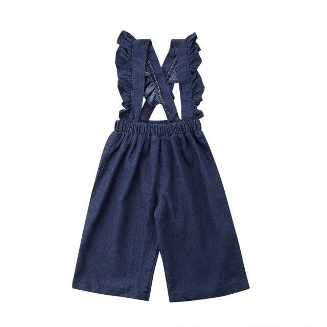 Girl's Jumpsuit Pudcoco Girl Jumpsuits 6M 5Y NEW Kid Baby Girls Ruffle Denim Romper Overalls Jumpsuit Long Pants Clothes AwsomU