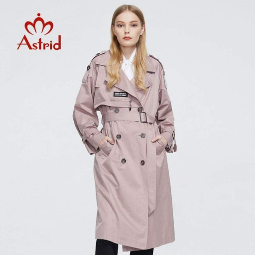 Women's Jacket Astrid 2020 New Arrival Trench Coat long Fashion Windproof hood large size Outwear Windbreaker Jacket AwsomU