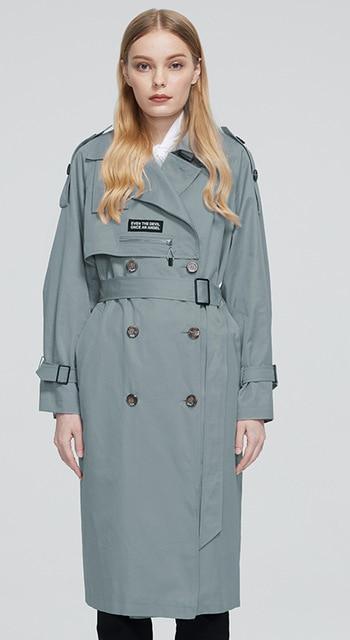 Women's Jacket Astrid 2020 New Arrival Trench Coat long Fashion Windproof hood large size Outwear Windbreaker Jacket AwsomU