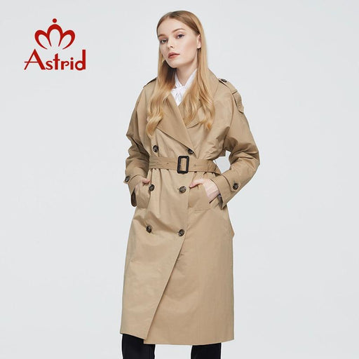 Women's Jacket Astrid 2020 New Arrival Trench Coat long Fashion Windproof hood large size Outwear Windbreaker Jacket AwsomU