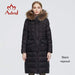 Women's Jacket Astrid 2020 New Winter Women's coat long warm black Jacket with fox fur hood pocket AwsomU