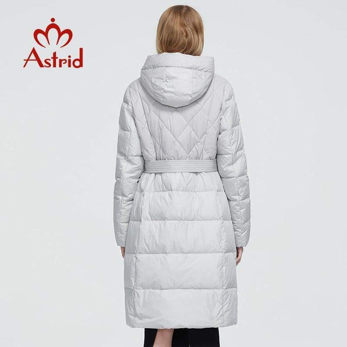 Women's Jacket Astrid 2020 New Winter Women's coat warm long white thick Jacket hooded large sizes AwsomU