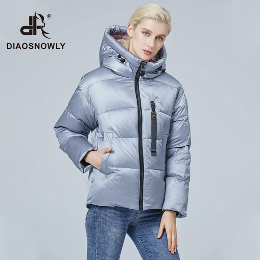 Women's Jacket Diaosnowly 2020 Women's jacket short winter woman hooded fashion warm coat AwsomU