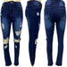 Women's Jeans High Waist Straight Jeans for Women Tassel Hole AwsomU
