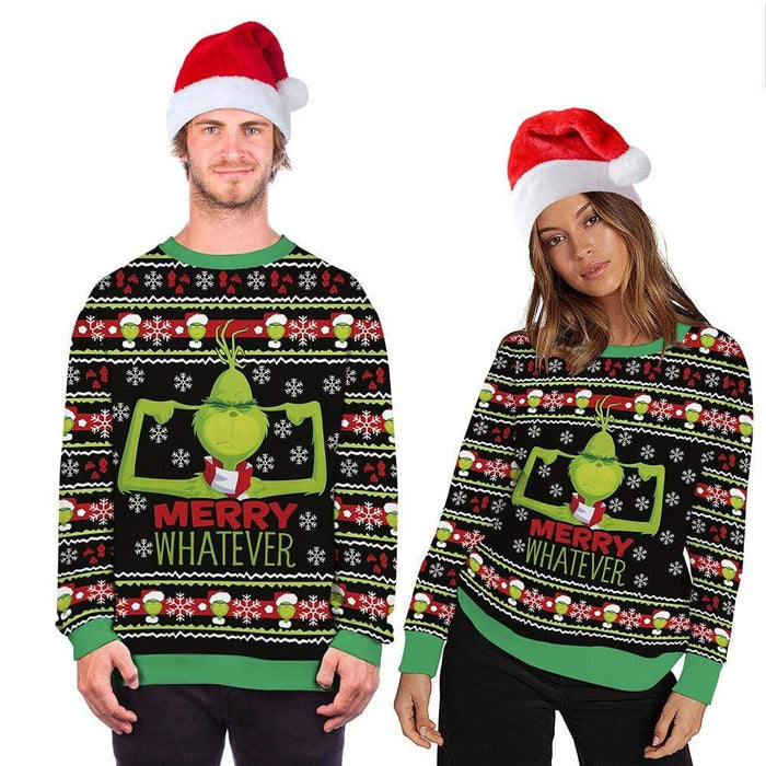 Women's sweater Unisex Hooded Ugly Christmas Sweater AwsomU