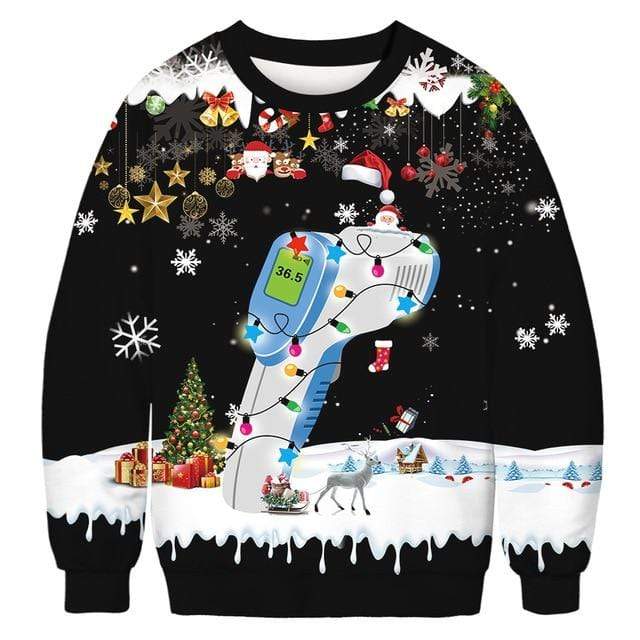 Women's sweater Unisex Hooded Ugly Christmas Sweater AwsomU