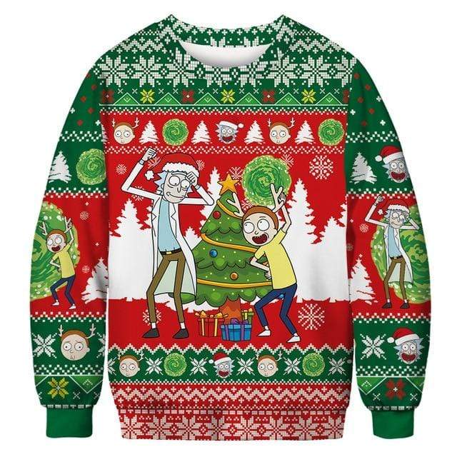 Women's sweater Unisex Hooded Ugly Christmas Sweater AwsomU